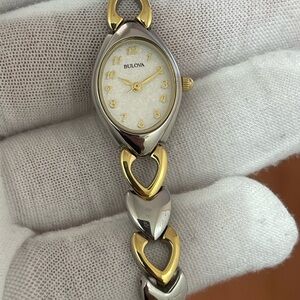 Bulova Women's Classic Two-Tone Stainless Steel Watch Ref 98V02